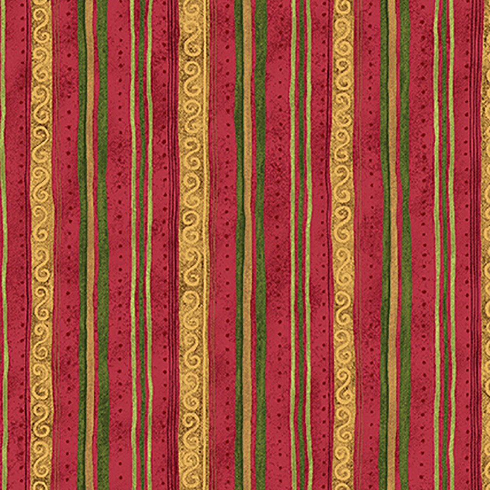 Scroll Stripe Red