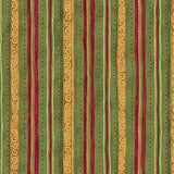 Scroll Stripe Green