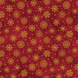 Snowflakes Red Multi