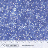 Blizzard Snowflakes Blue Batik