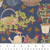 Chicken Garden in Denim
