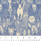 Barnyard Faces in Cobalt