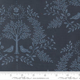 Damask Birds Night Sky