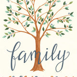 Family Tree Panel Warm White
