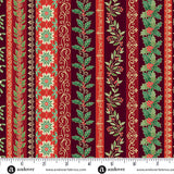Garland Stripe Burgundy from Makower’s Adorn collection is a rich festive stripe print featuring decorative garland-style bands set against a deep burgundy background. The design has a traditional Christmas feel, with flowing ornamental details that coordinate beautifully with the baubles, advent squares and classic stripe prints in the range.

The burgundy colourway gives the fabric warmth and depth, making it ideal for Christmas quilts, borders, bindings, table runners, stockings, bunting, gift bags and f
