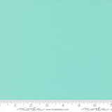 Aqua Bella Solid from Moda Fabrics is a fresh, soothing aqua-blue solid cotton with a soft, watery tone.