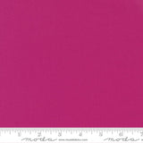 Rich berry pink quilting cotton fabric in the Berrylicious colour, featuring a smooth, even solid finish with no printed pattern or additional colours.