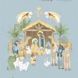 Blue Nativity Panel
