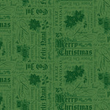Text Green Poinsettias at Christmas