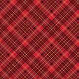 Plaid Red Foil Poinsettias at Christmas
