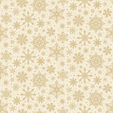 Snowflakes Cream Foil Poinsettias at Christmas