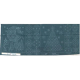 Christmas Sashiko Panel Green