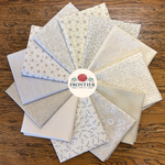 Cream toned low volume fabric bundle with 12 fat quarters