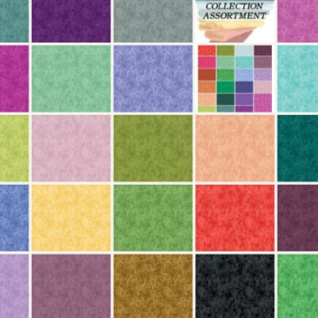 Equinox Basics by Painted Sky Studio for Benartex, featuring a subtle all-over tonal pattern designed as a versatile quilting blender fabric.