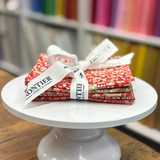 Liberty Festive Magic D Red Fabric Bundle
