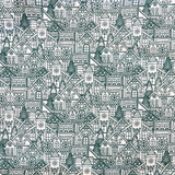 Gingerbread Village Turquoise Jolly Tidings