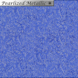 Hyacinth Fairy Frost fabric by Michael Miller features a rich hyacinth-blue background with soft tonal mottling and delicate pearlised speckles that create a subtle frosted shimmer.