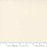Pale ivory cream quilting cotton fabric in the Ivory colour, featuring a smooth, even solid finish with no printed pattern or additional colours.