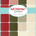 Discover Joyful Gatherings II by Primitive Gatherings for Moda Fabrics, a warm and timeless Christmas fabric collection featuring classic reds, creams, blacks and festive seasonal prints. Perfect for Christmas quilts, table runners, stockings, home décor, patchwork and handmade gifts, this collection blends traditional holiday charm with beautifully coordinated small-scale designs.