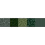 Kathleen's Story Strip-It 8" Hunter multi pattern quilting fabric dark green