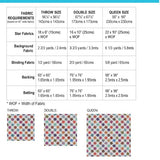 Liberty Stars Quilt Pattern with Template - Printed, Emma Jean Jansen