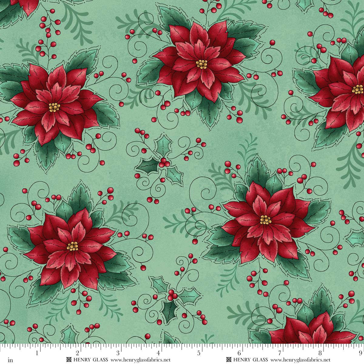 Poinsettias Light Teal GIfts of Gratitude