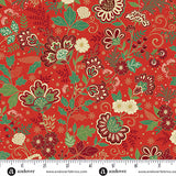 Adorn by Makower UK Bloom Red