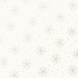 Simple Snowflakes Pearl on Soft White