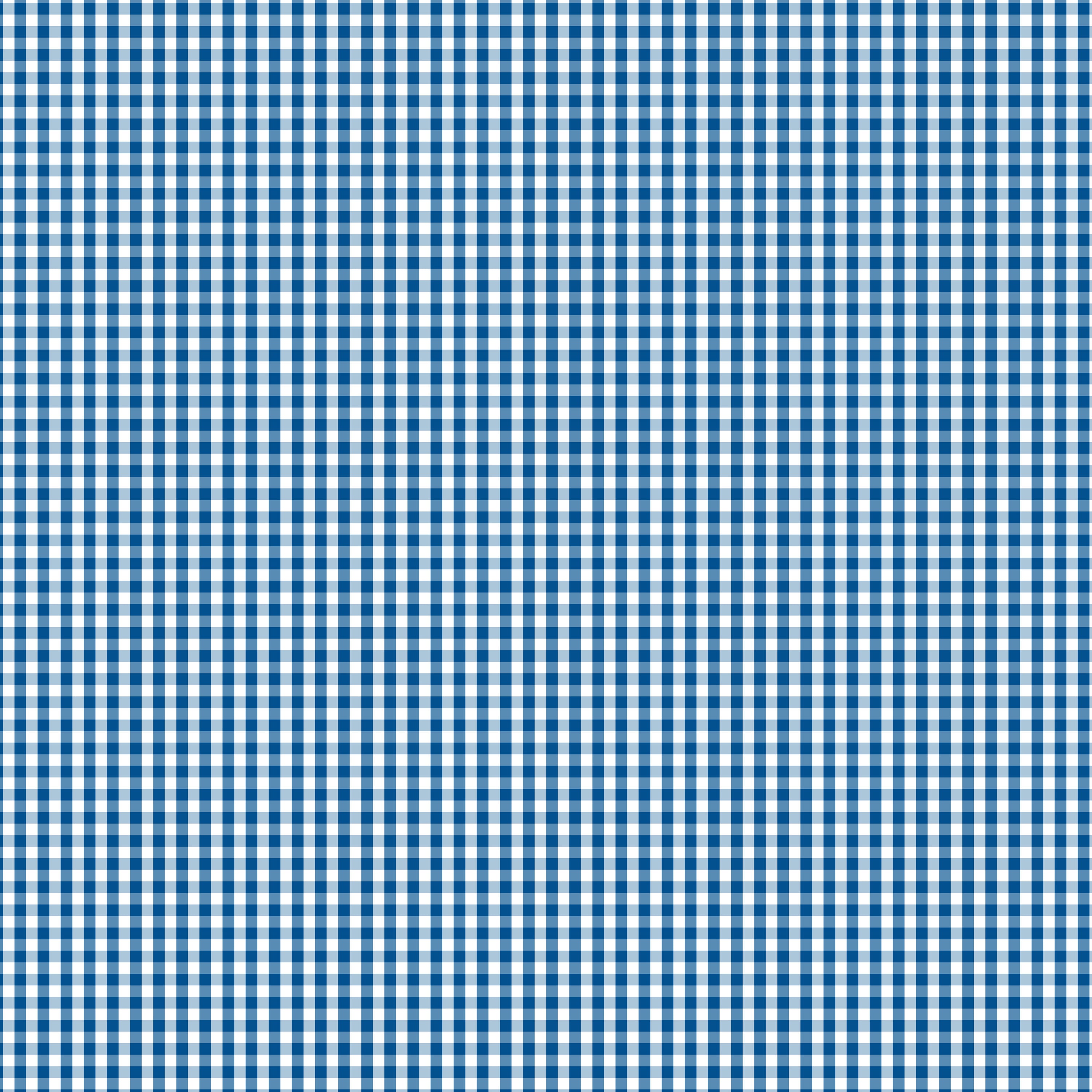 Blue and white quilting cotton fabric featuring a small one-eighth-inch gingham check in dark nautical blue, pale blue and white across the background.