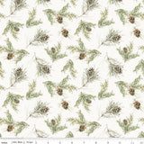 Pine Cones Cream Holiday Spirit