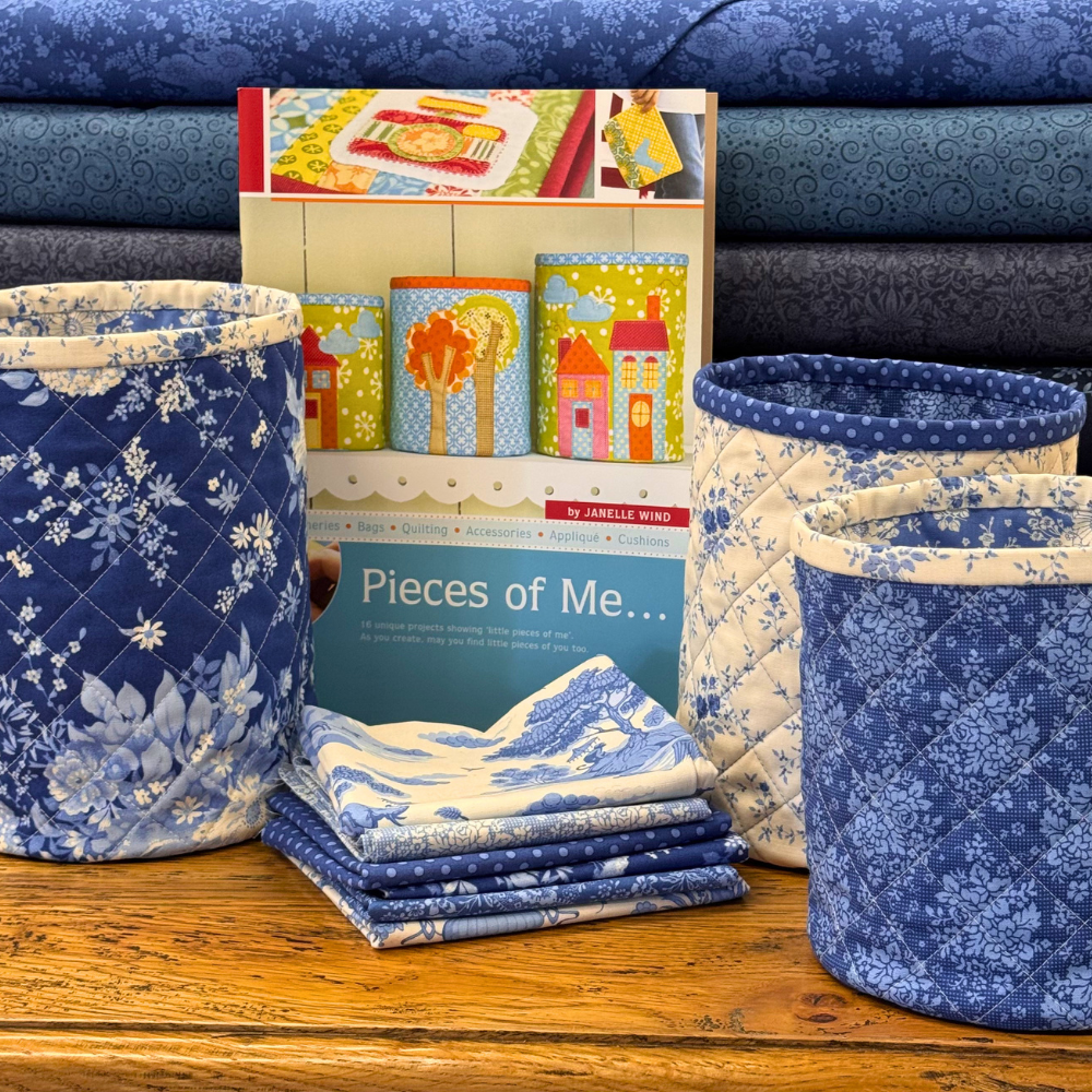 Pieces of Me by Janelle Skene (previously Janelle Wind) - 16 unique projects including patterns to create stitcheries, bags, quilting, accessories, applique & cushions.