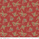 Pine Cones Red Holiday Spirit