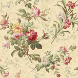 Large Floral Cream