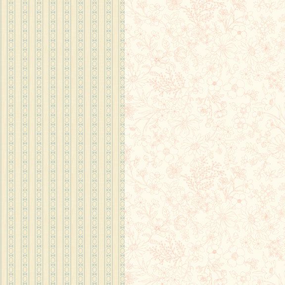 Kathleen's Story Pale Green Strip-it-8" Multi