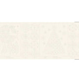 Christmas Sashiko Panel Ecru