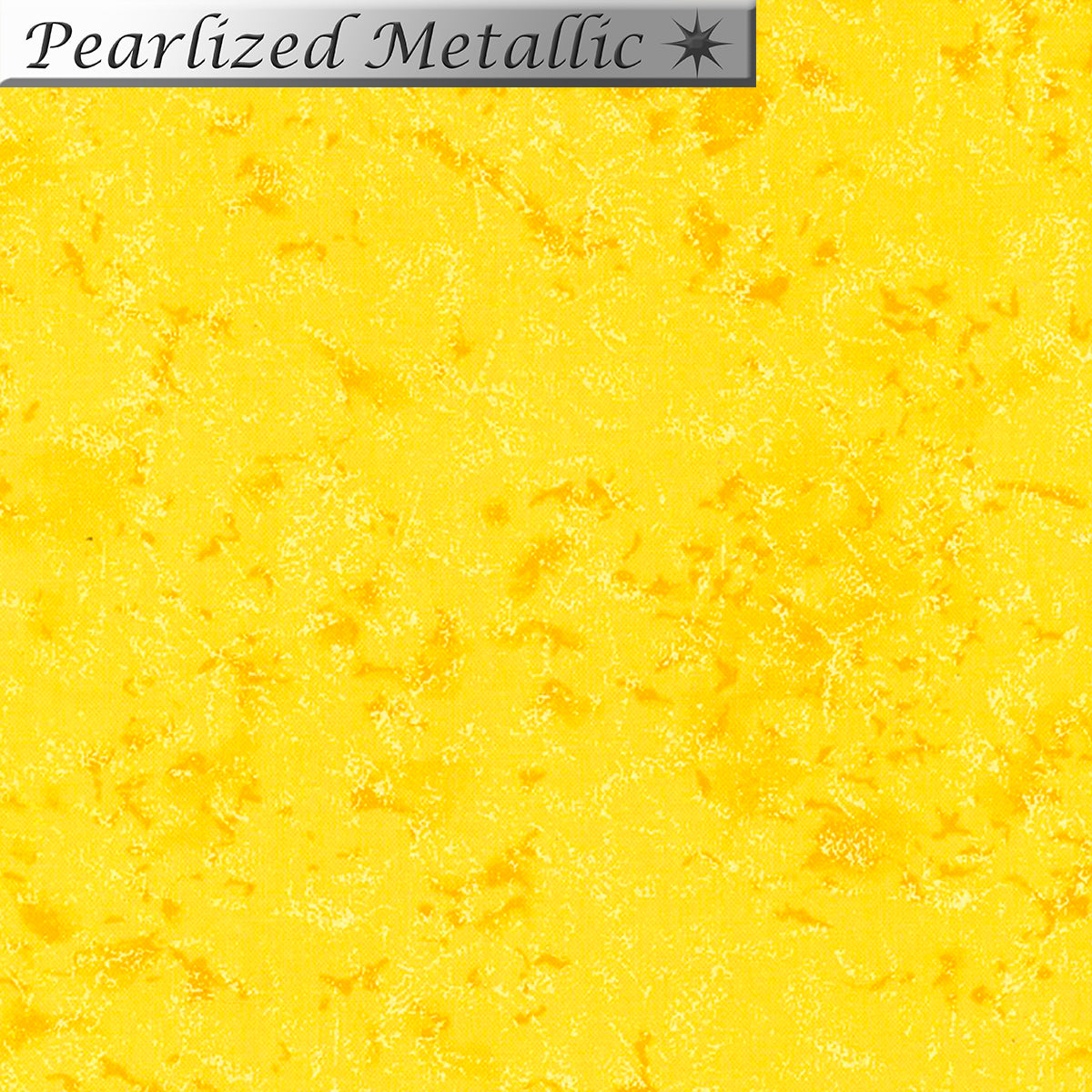 Sunny Fairy Frost fabric by Michael Miller features a bright sunshine-yellow background with delicate, shimmering tonal speckles that create a softly frosted, textured appearance.
