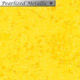 Sunny Fairy Frost fabric by Michael Miller features a bright sunshine-yellow background with delicate, shimmering tonal speckles that create a softly frosted, textured appearance.
