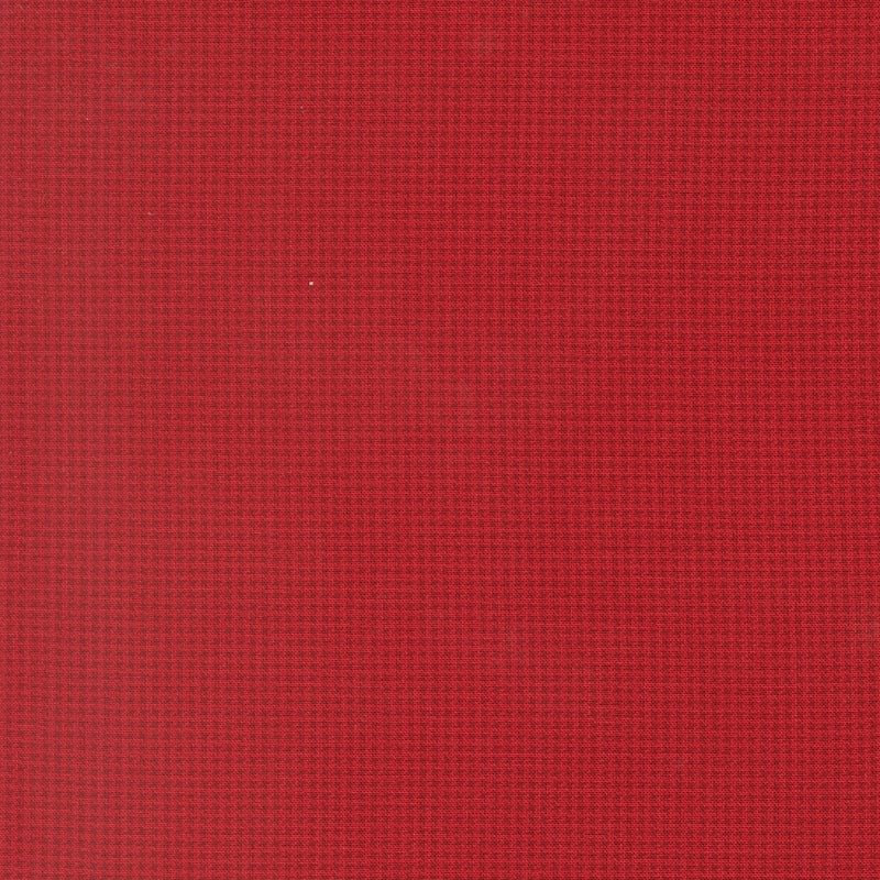 Moda Joyful Gatherings II 49337 12 red tonal fabric with a fine houndstooth-style geometric texture.