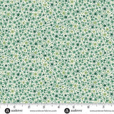 A lively all-over scatter of small stars, dots, and twinkling starburst motifs in rich green tones on a pale background. M2250G
